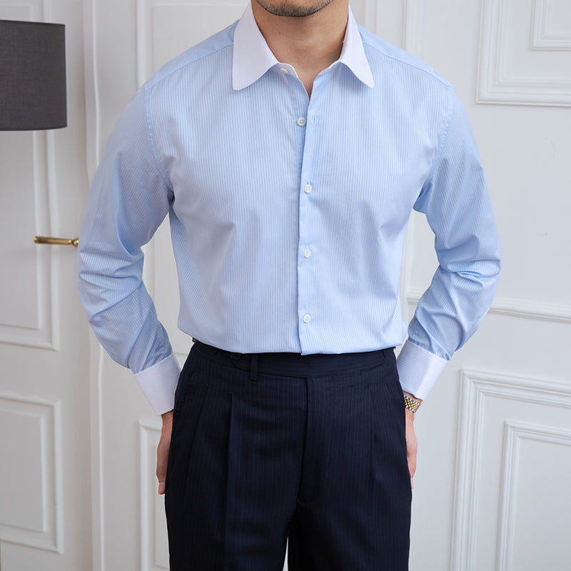Camisa de Vestir "Wall Street" a Rayas