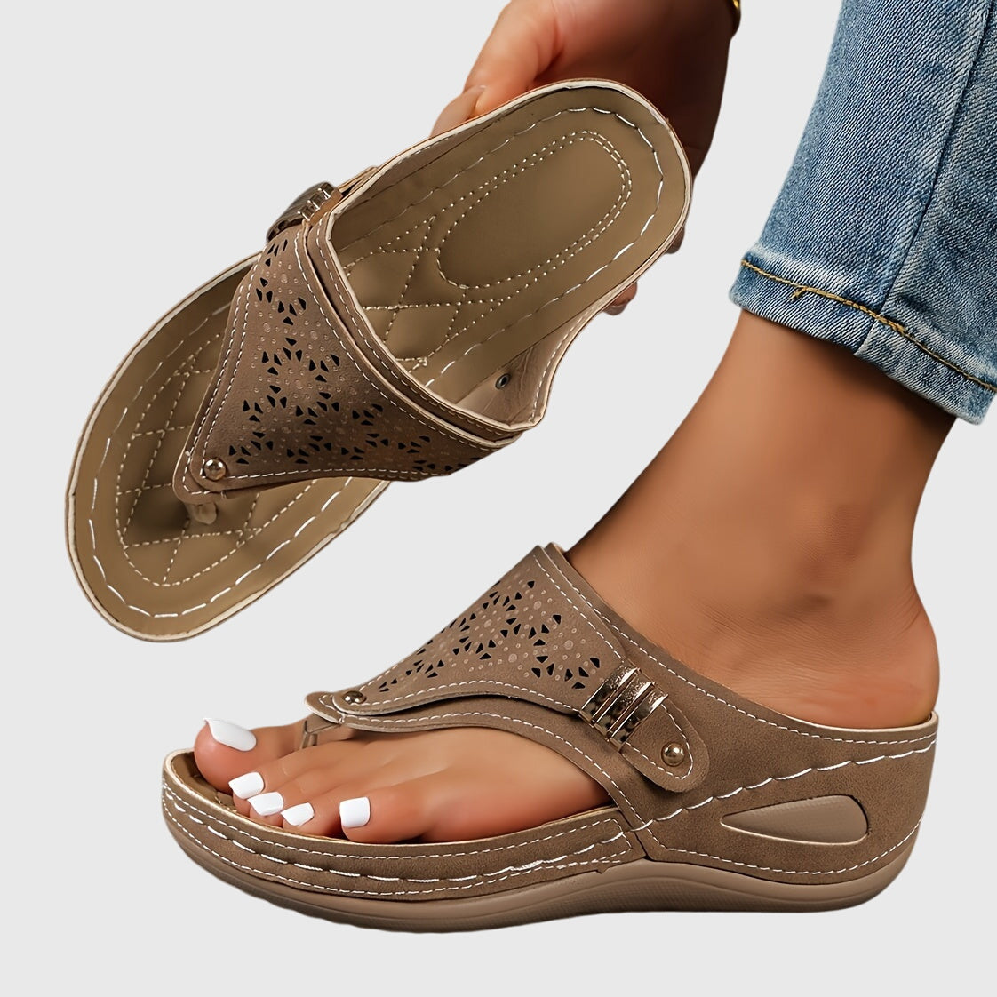 Anika - Sandalias de Dedo