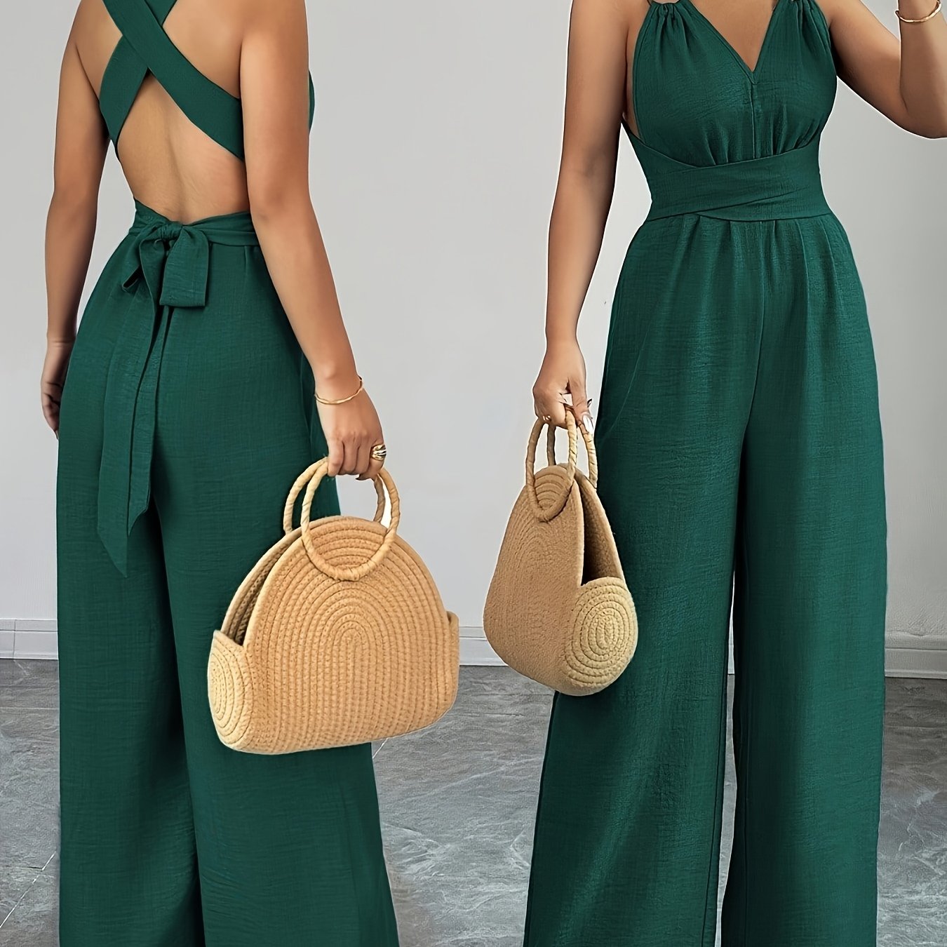 Emily | Jumpsuit Elegante de Lino y Algodón