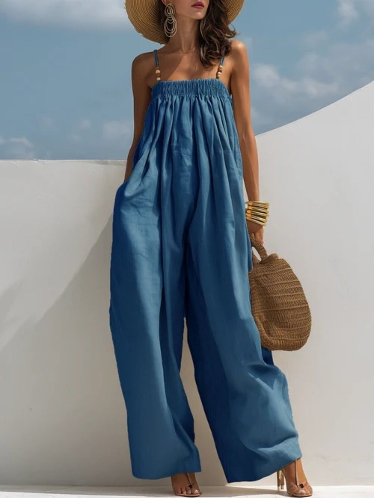 Madison | Jumpsuit de Mezclilla Pierna Ancha
