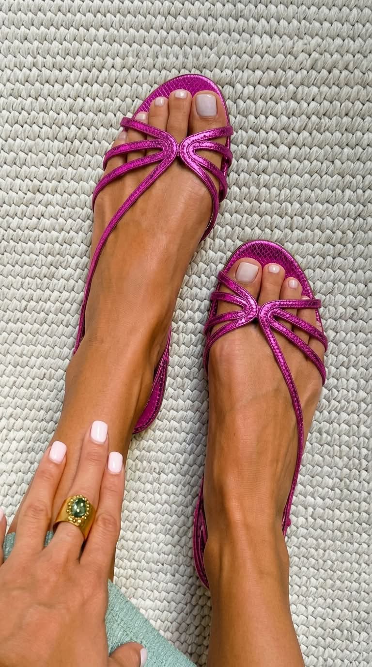 Sandalias Elegantes Luminosas