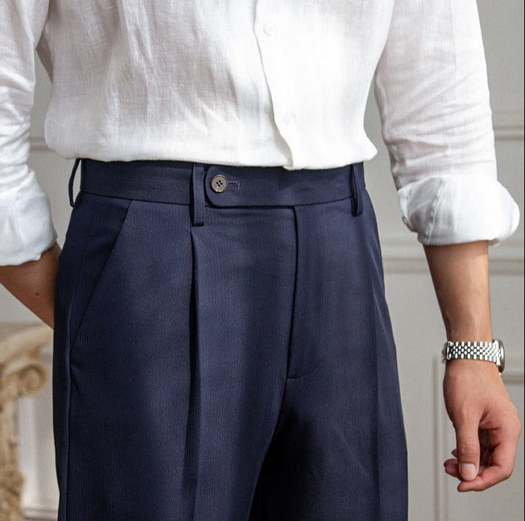 Pantalón "Senequier" con Pliegue Sencillo