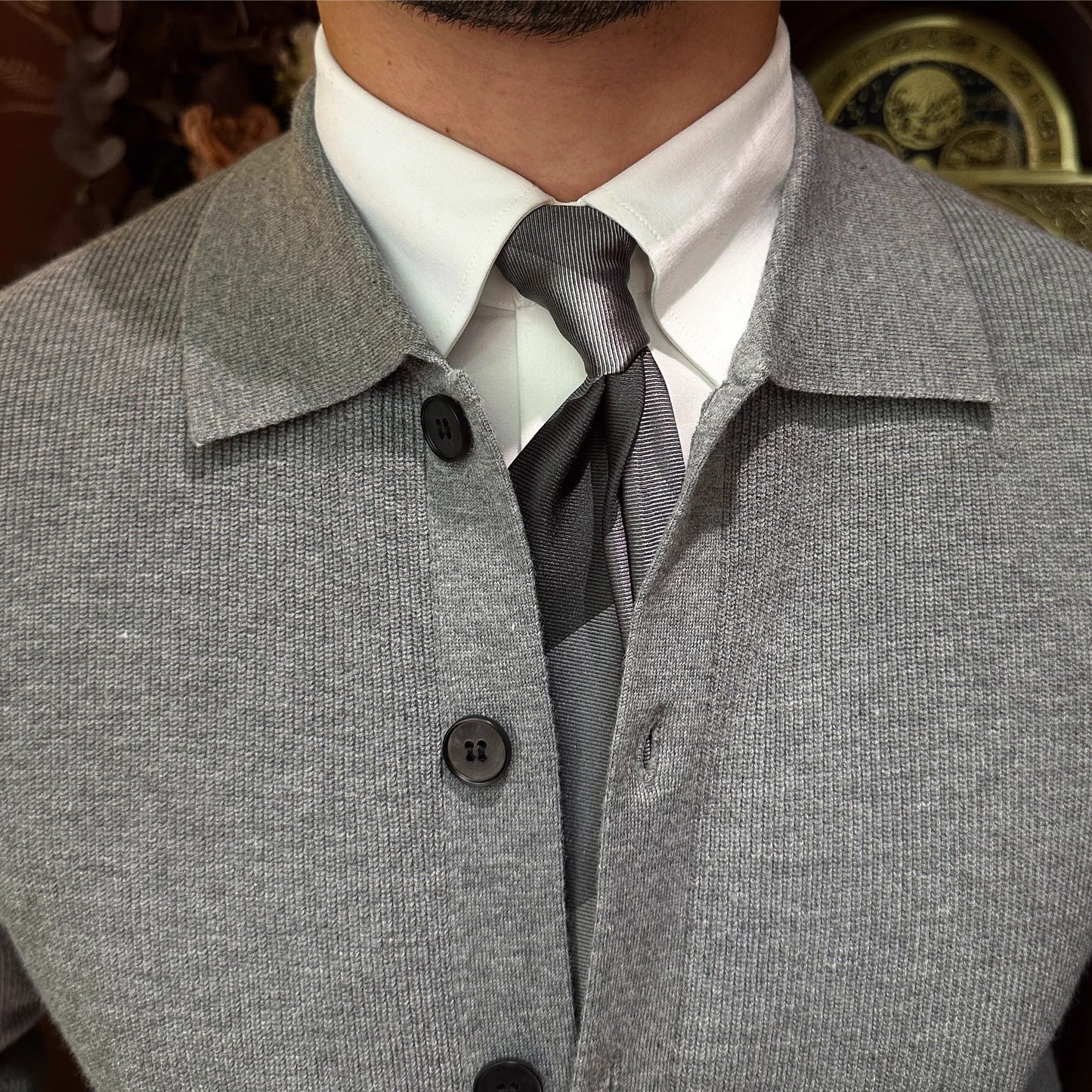 Cárdigan "Southwell" con Cuello y Botones