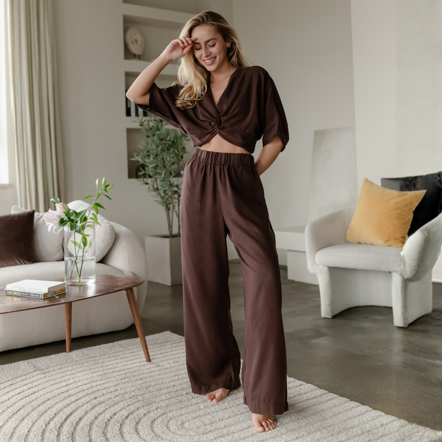 Crop top con nudo Merit