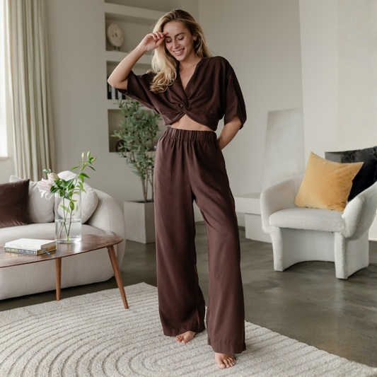 Crop top con nudo Merit