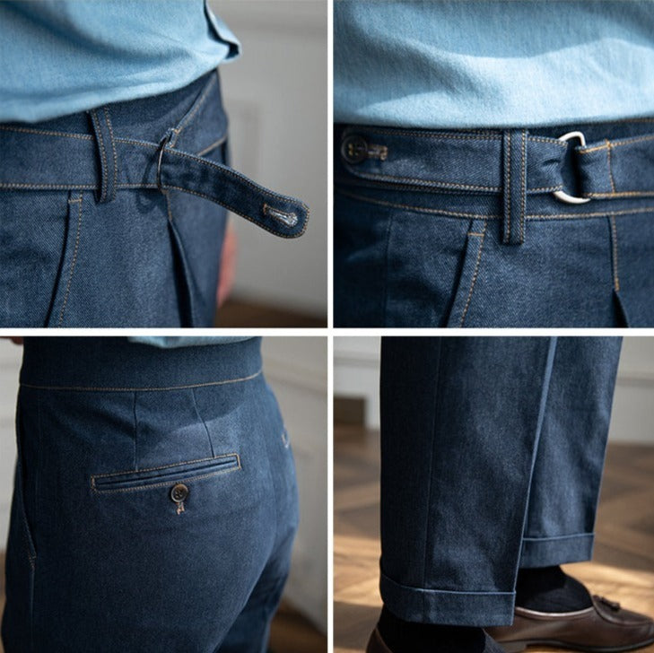 Pantalón de Mezclilla "Portovenere", Corte Recto