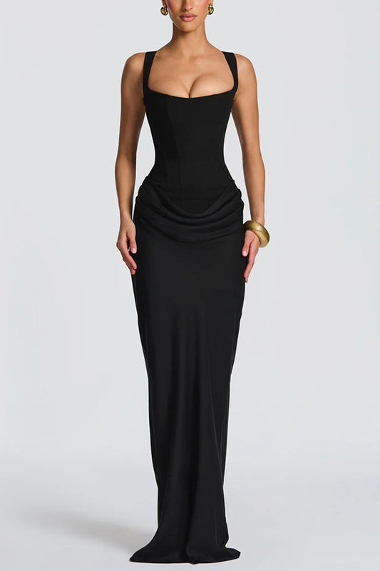 Elena | Vestido Maxi de Escote Cuadrado