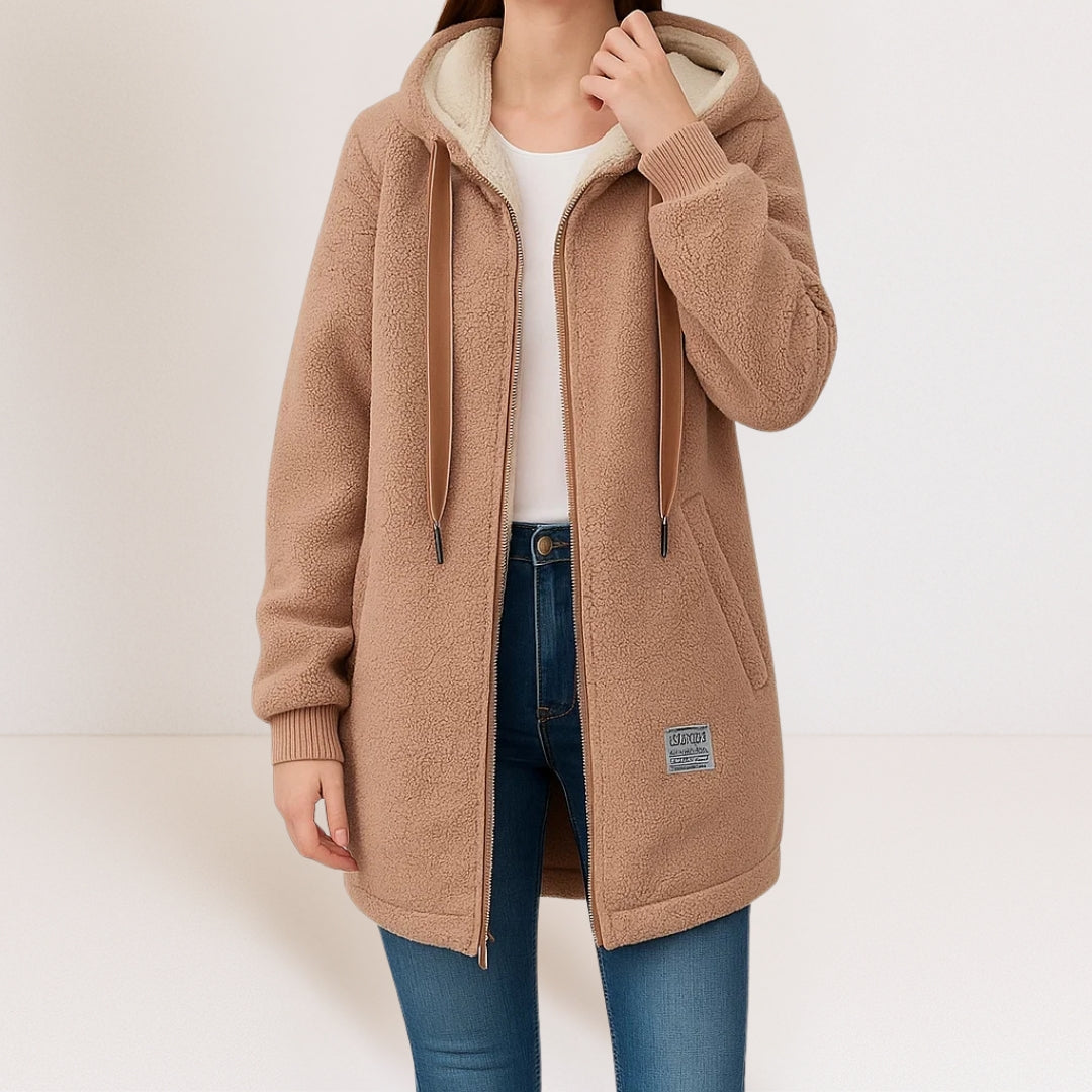 Chamarra polar Phoebe color café