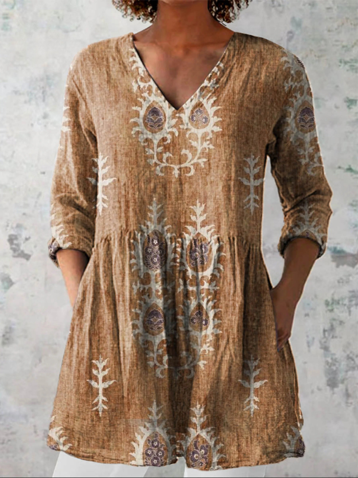 Elise | Blusa Larga con Cuello en V