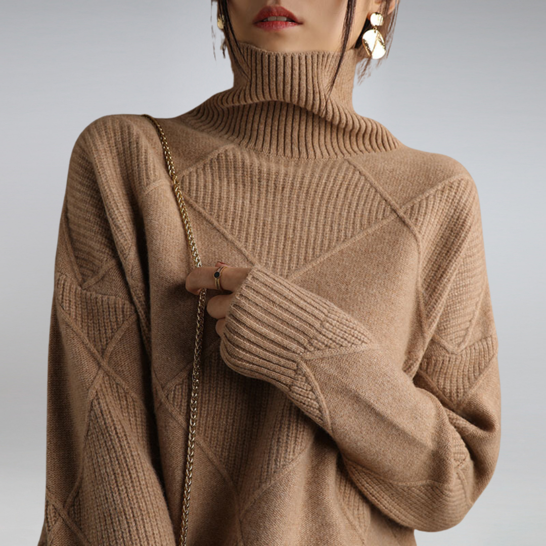 Sienna™ Suéter de Cuello Tortuga Suave