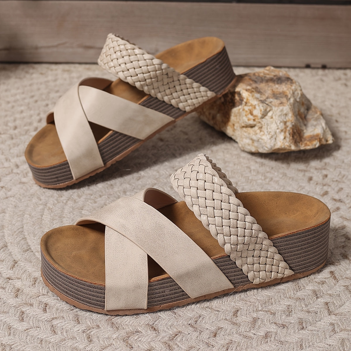 Sandalias Elegancia Trenzada