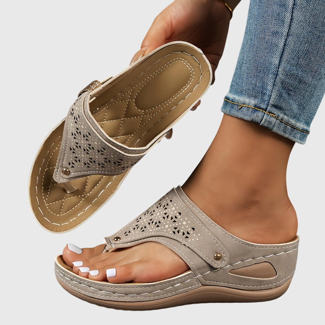 Anika - Sandalias de Dedo