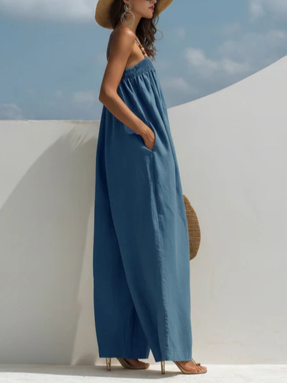 Madison | Jumpsuit de Mezclilla Pierna Ancha