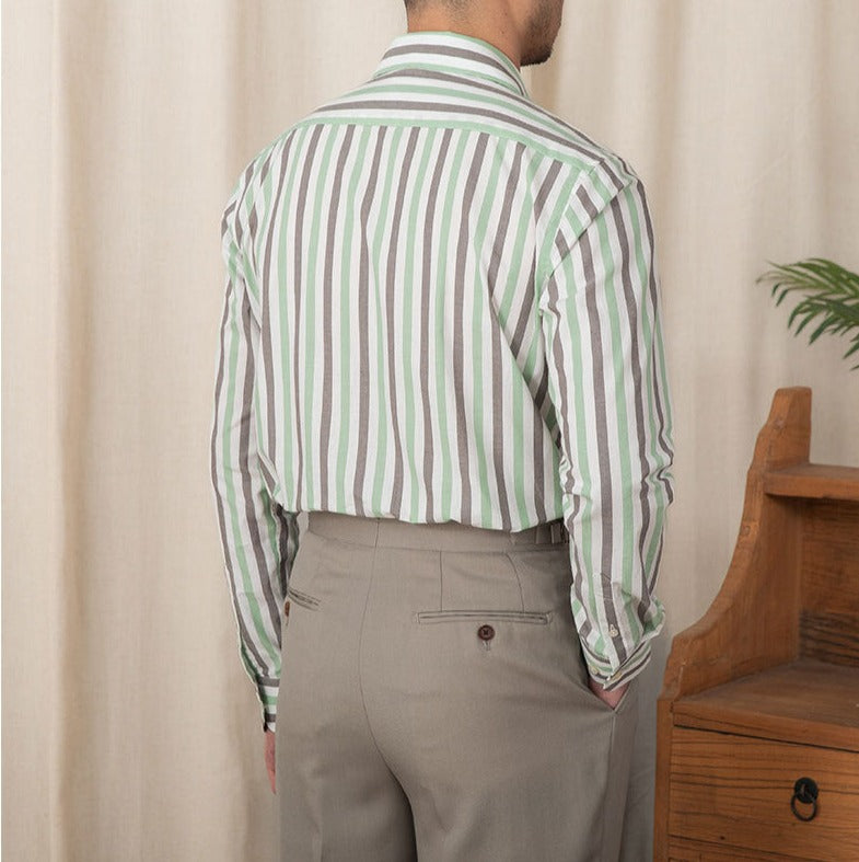 Camisa "Amalfi" de Algodón a Rayas, Manga Larga