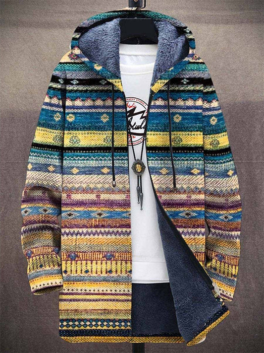 Marigold | Cárdigan con capucha y motivos artesanales