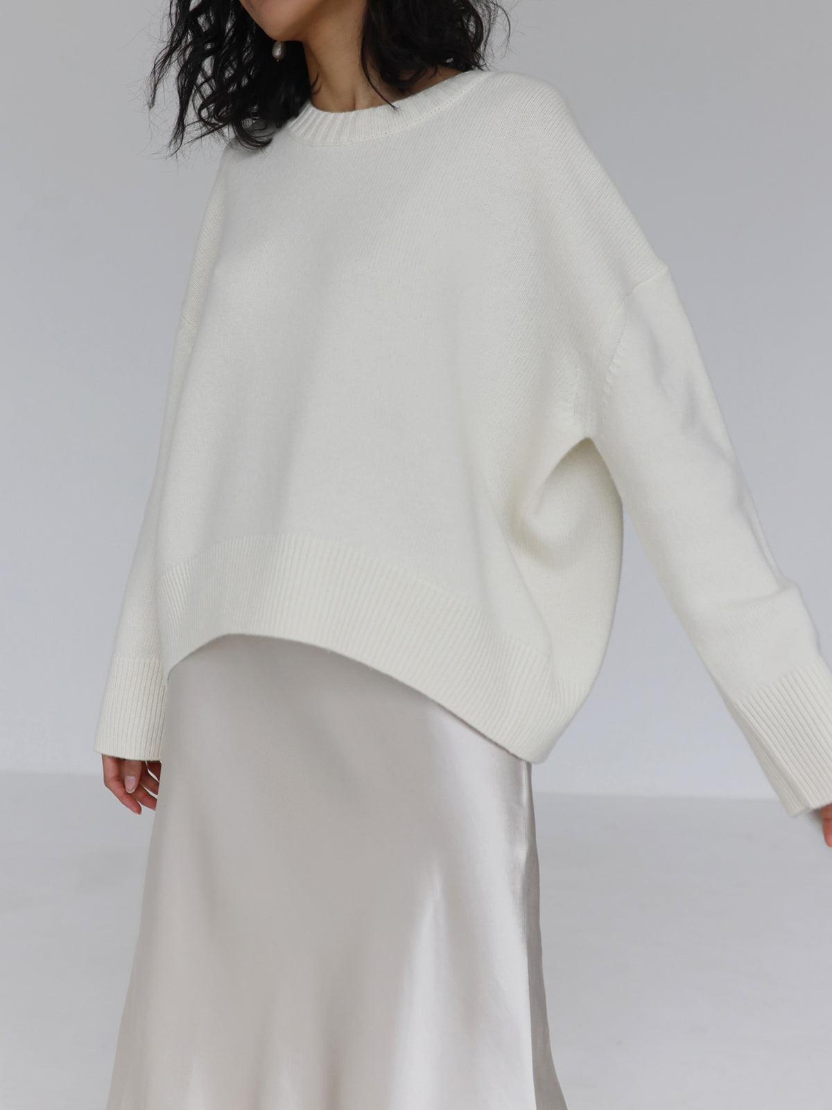 Heidi | Suéter Oversize Holgado de Cuello Redondo