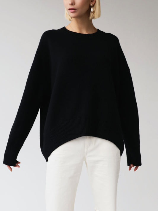 Heidi | Suéter Oversize Holgado de Cuello Redondo