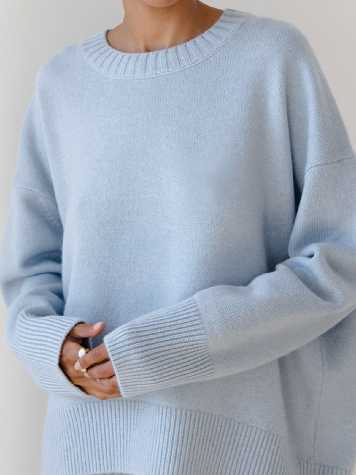 Heidi | Suéter Oversize Holgado de Cuello Redondo