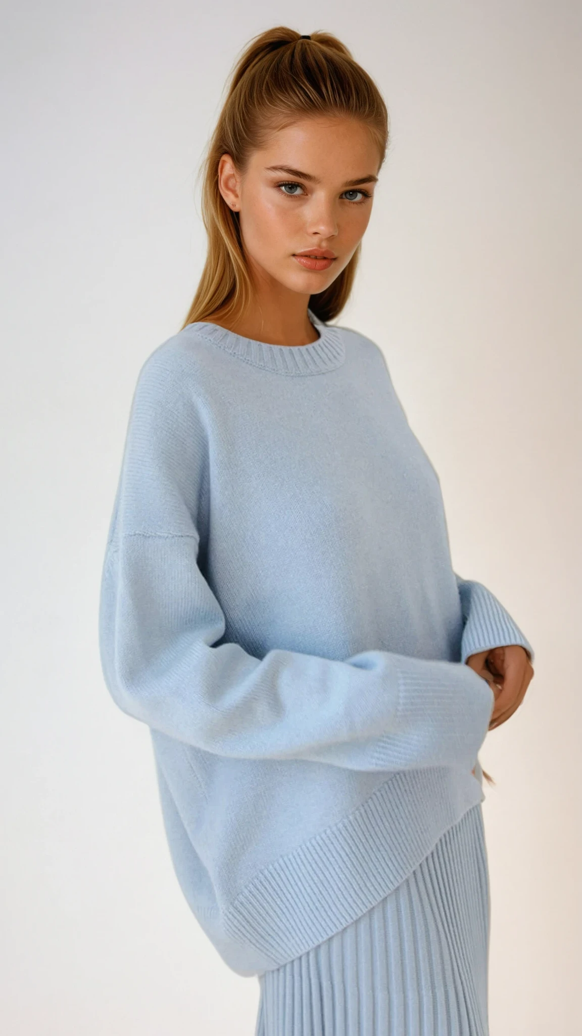 Heidi | Suéter Oversize Holgado de Cuello Redondo