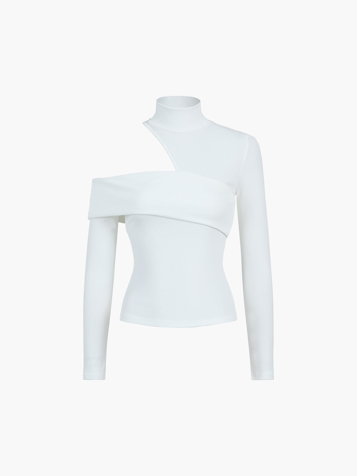 Ginevra | Blusa Asimétrica de Cuello Alto