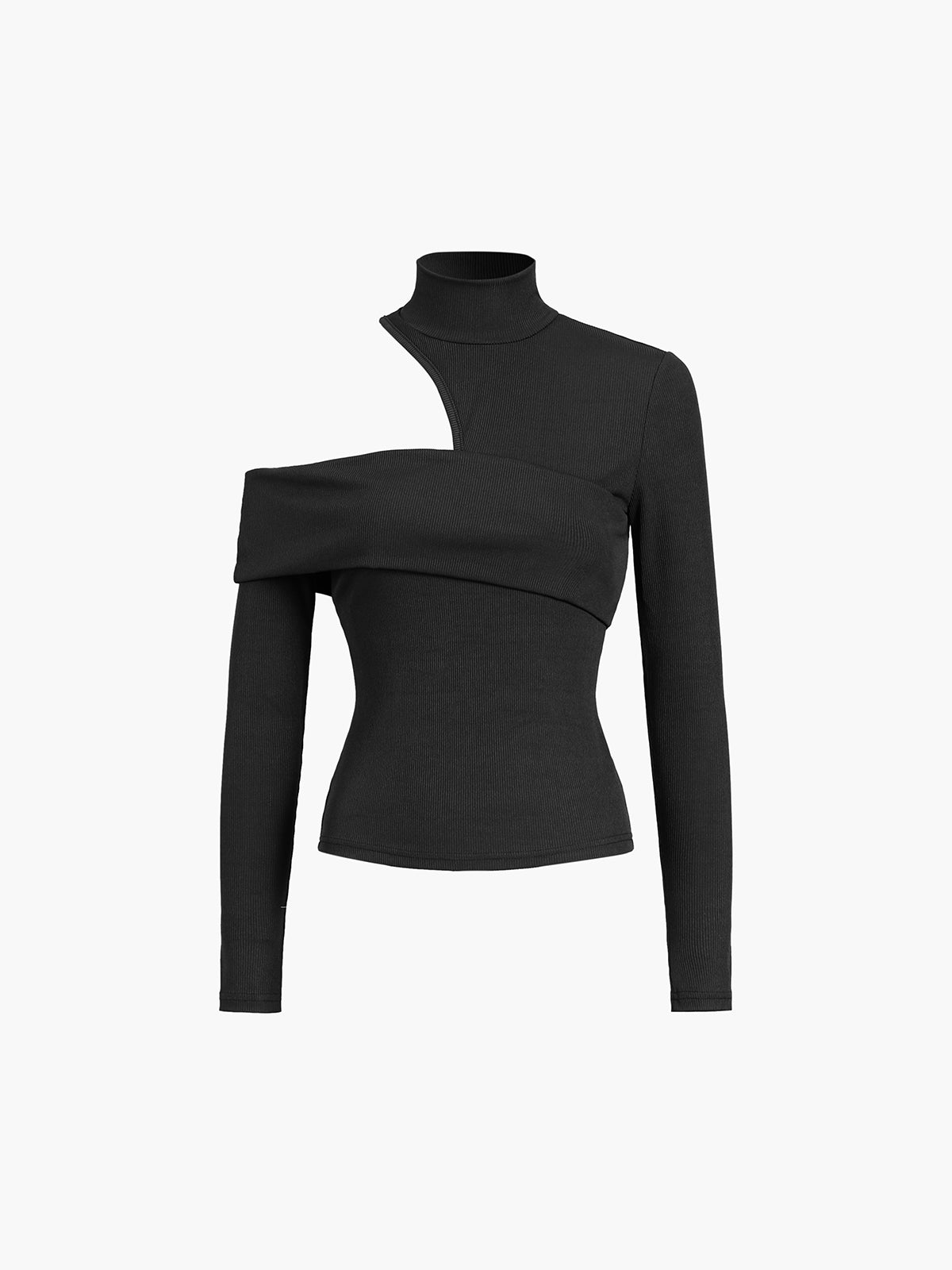Ginevra | Blusa Asimétrica de Cuello Alto