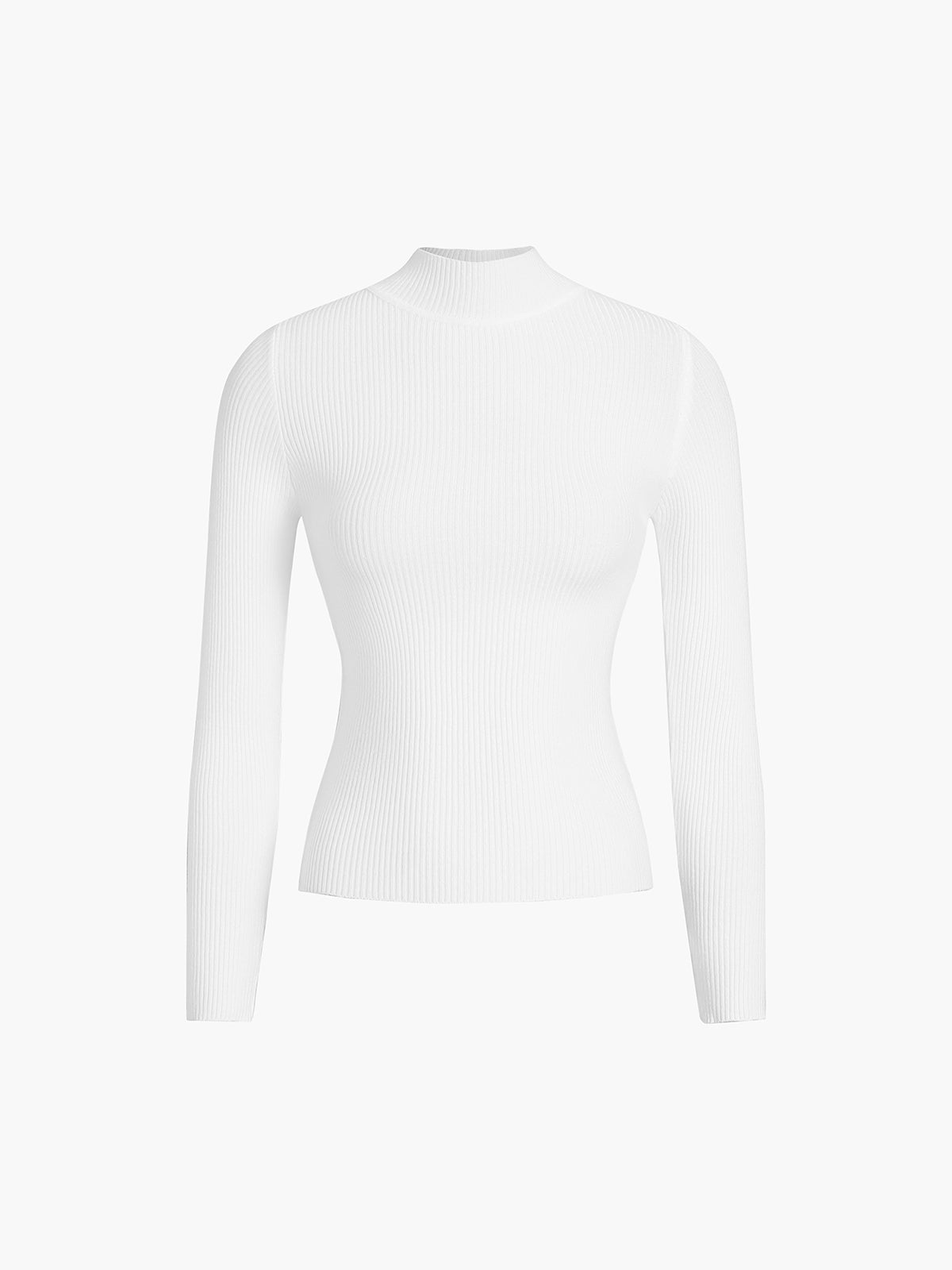 Anais | Blusa Acanalada de Cuello Alto