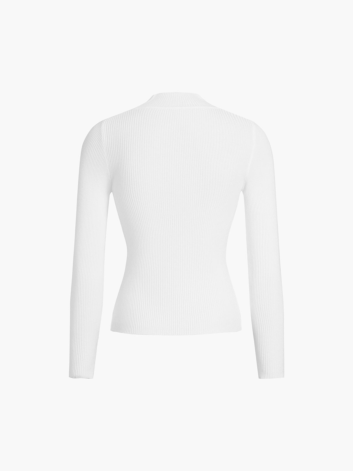 Anais | Blusa Acanalada de Cuello Alto