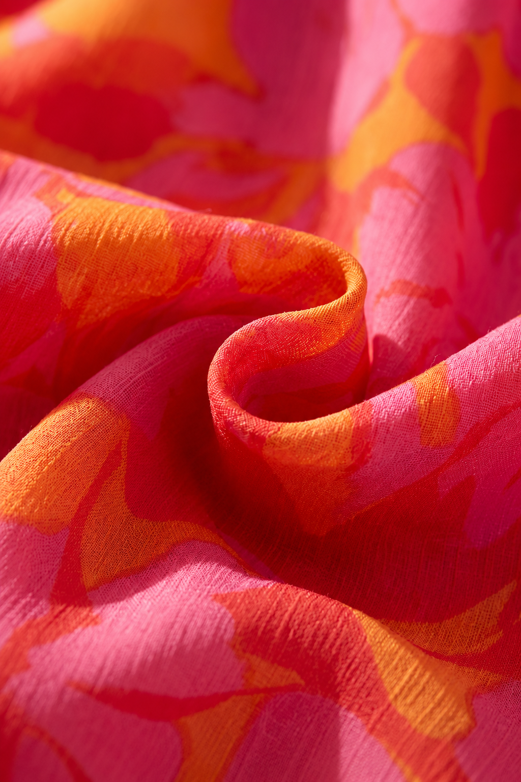 Olympe | Vestido Largo de Mujer Fluido Rosa y Naranja