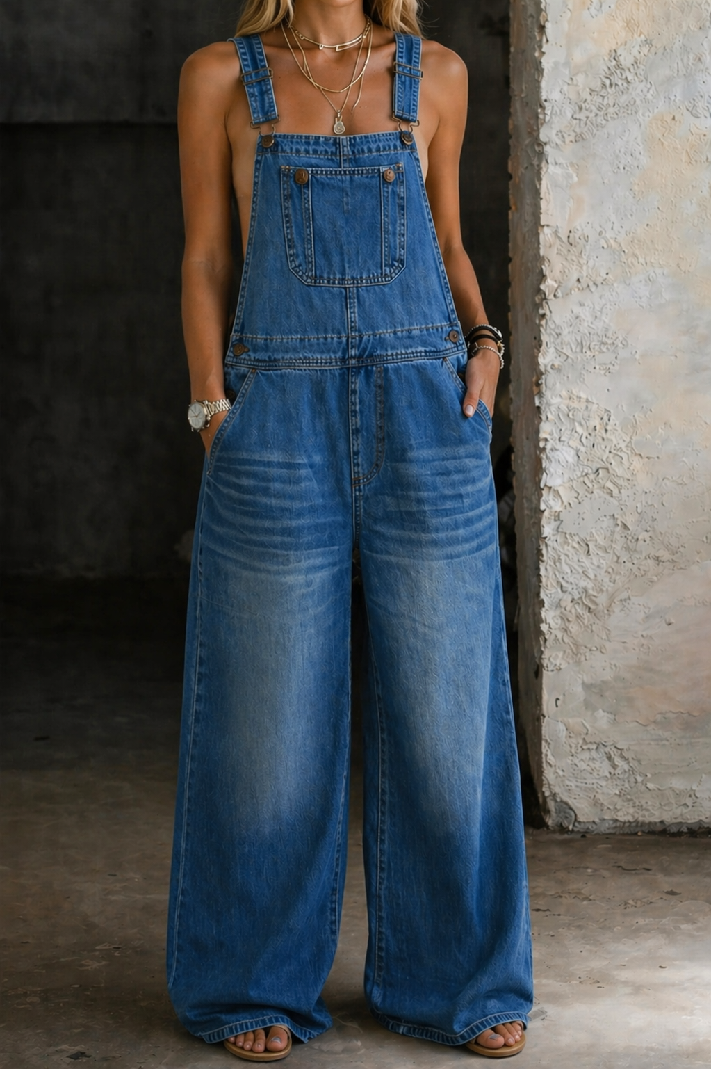 Harper | Jumpsuit de Mezclilla con Cintura Elástica