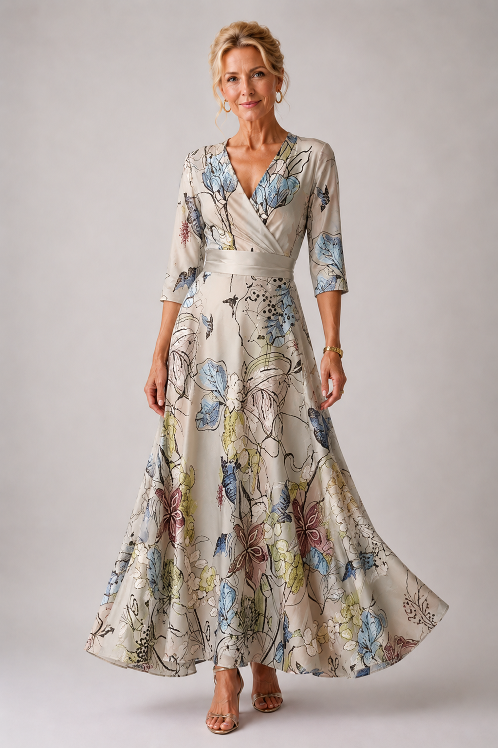 Sabina | Vestido Refinado con Estampado Floral