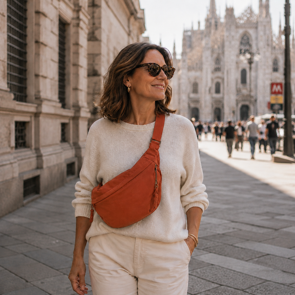 Gioia | Bolsa de Hombro Naranja