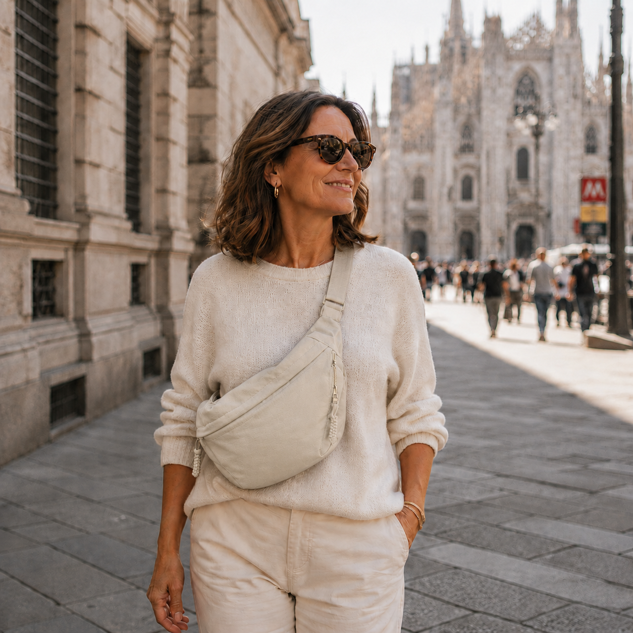 Elena | Bolsa de Hombro Beige