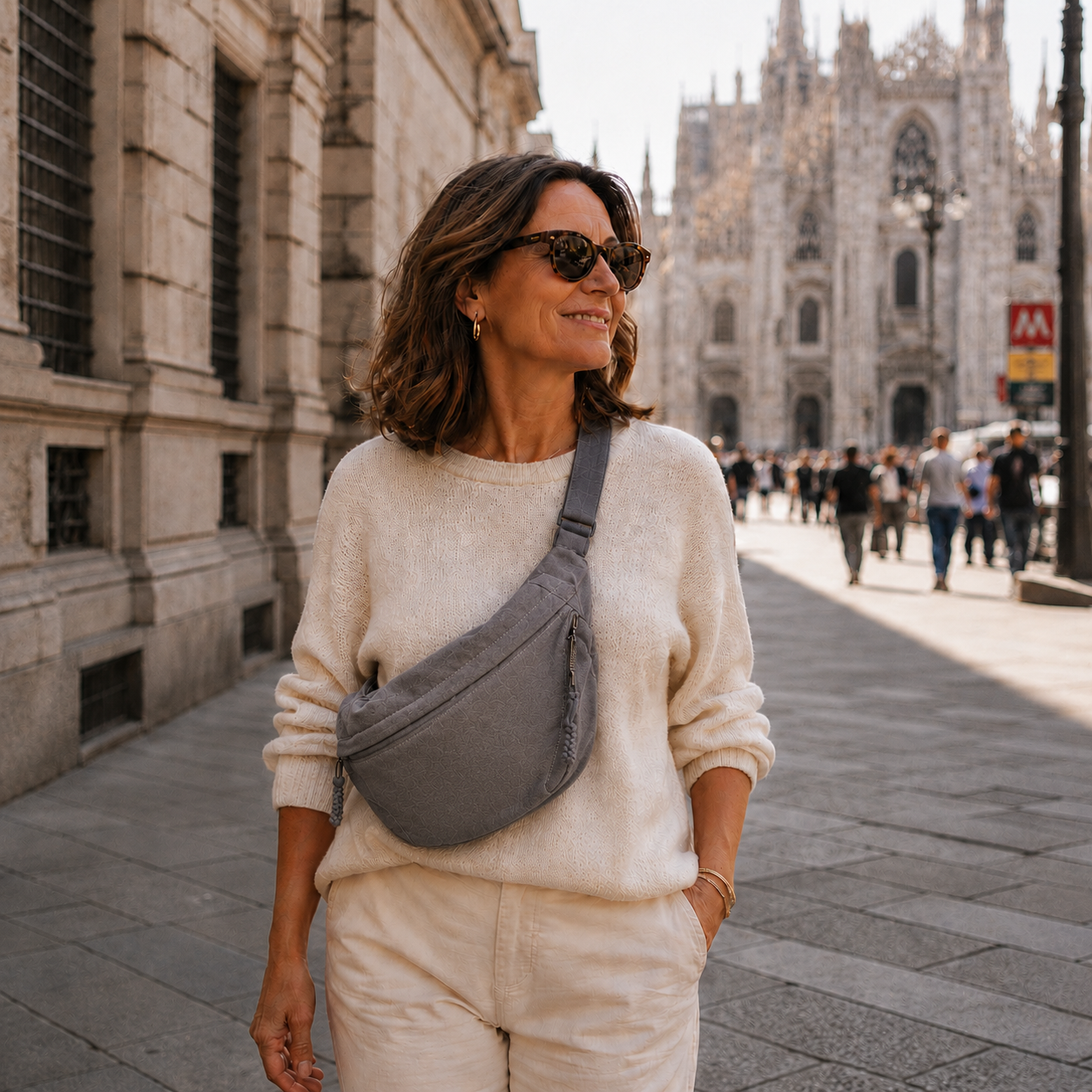 Chiara | Bolsa de Hombro Gris