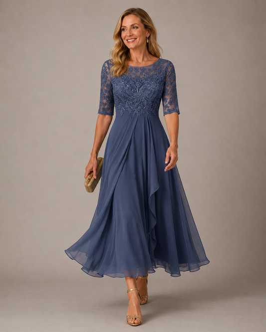 Romina | Vestido Midi de Encaje Estilizador