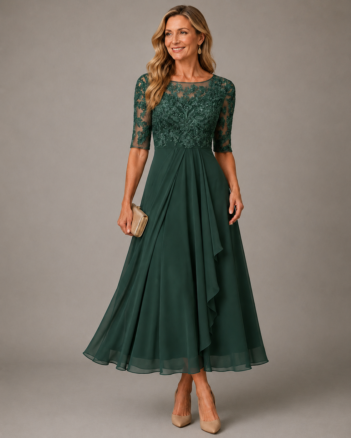 Romina | Vestido Midi de Encaje Estilizador