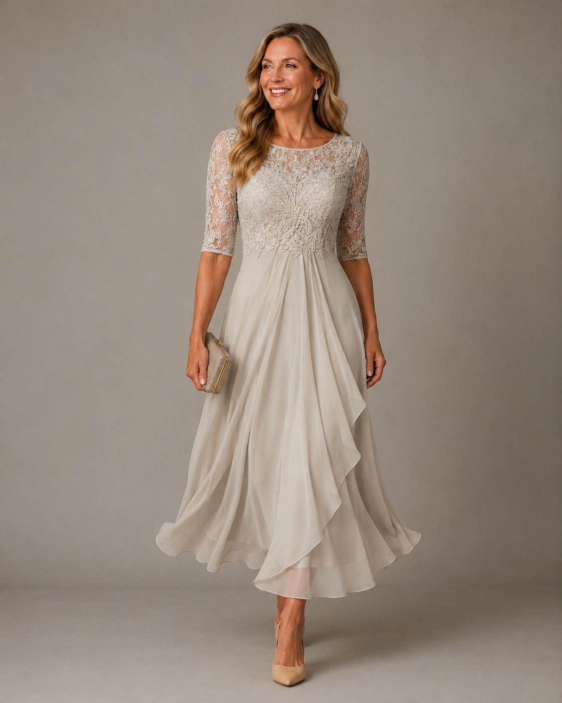 Romina | Vestido Midi de Encaje Estilizador