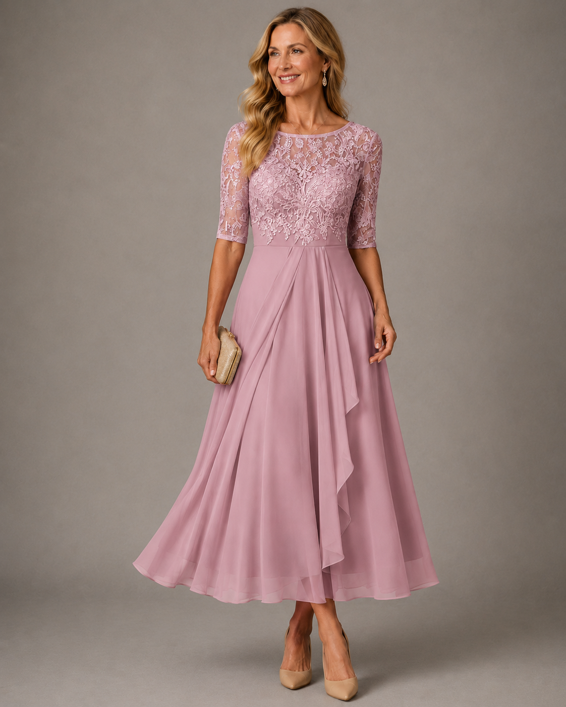 Romina | Vestido Midi de Encaje Estilizador