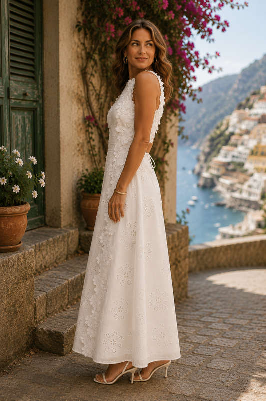 Della | Vestido Largo Elegante Bordado