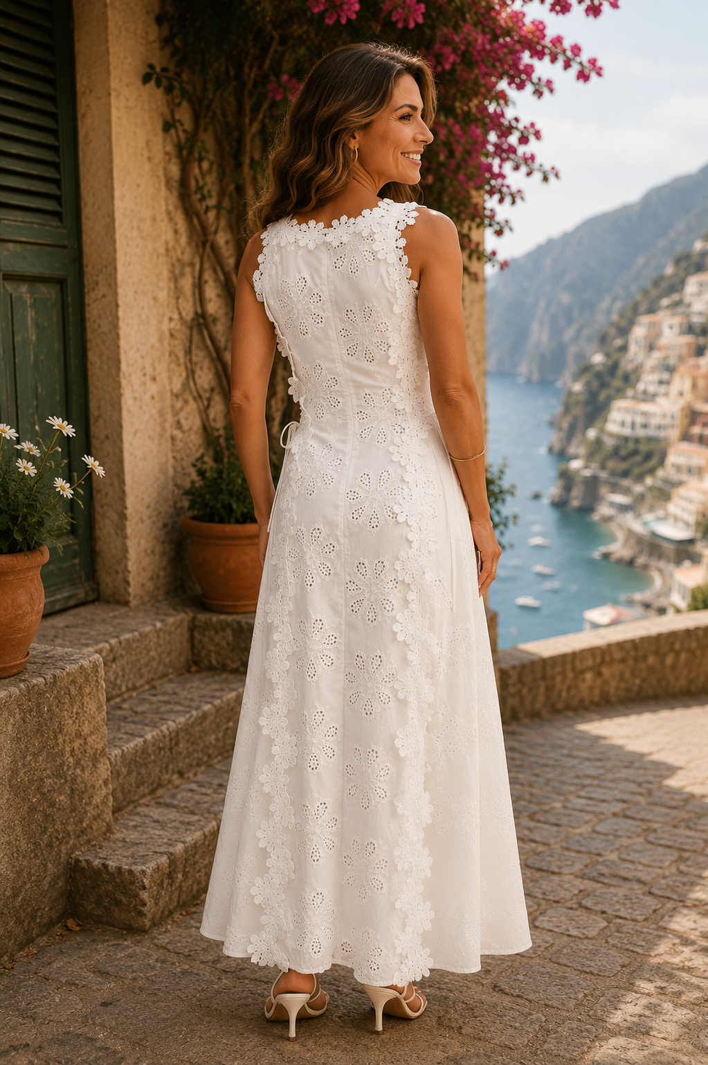 Della | Vestido Largo de Mujer Bordado