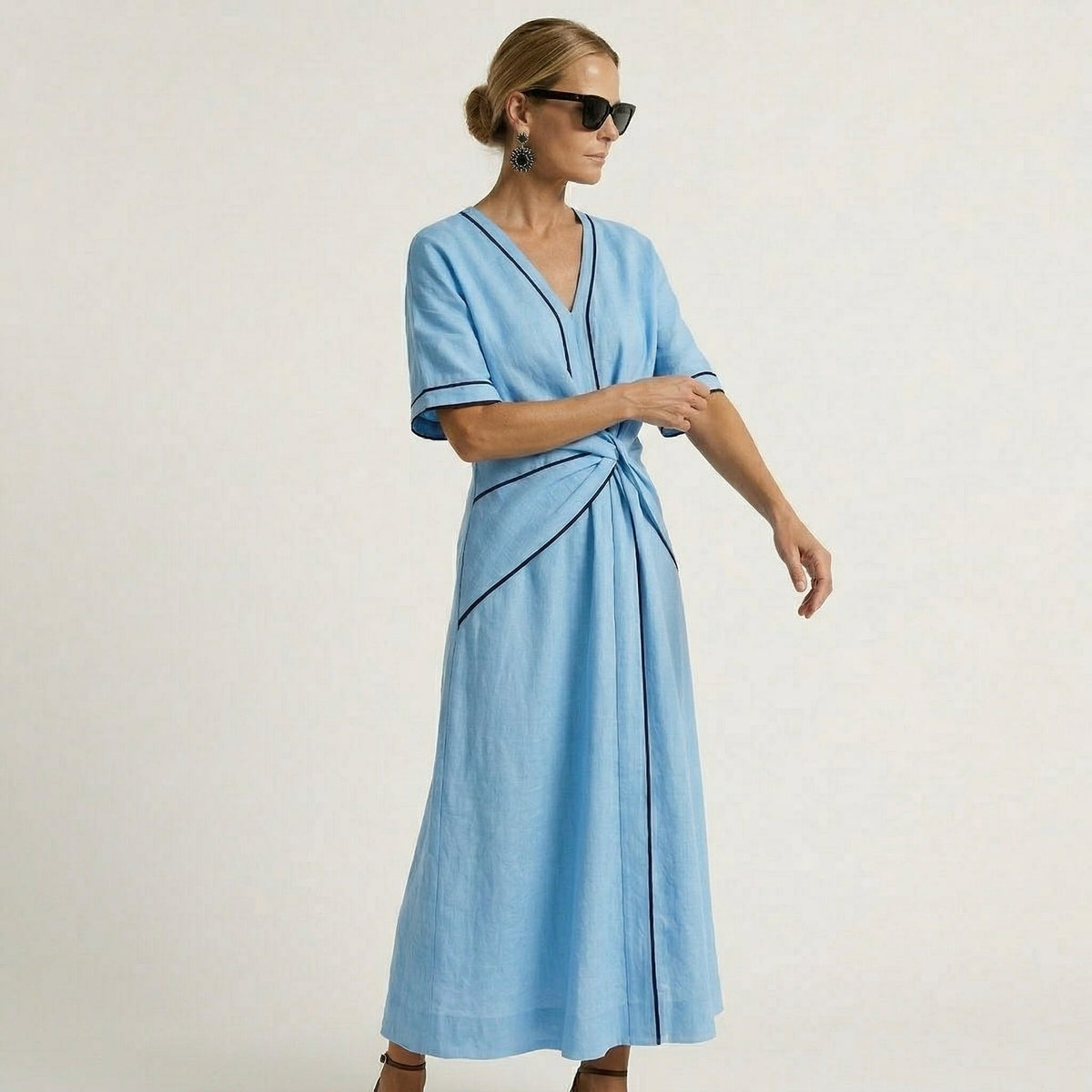 Mila | Vestido Elegante con Cintura Favorecedora, Chic para Vacaciones