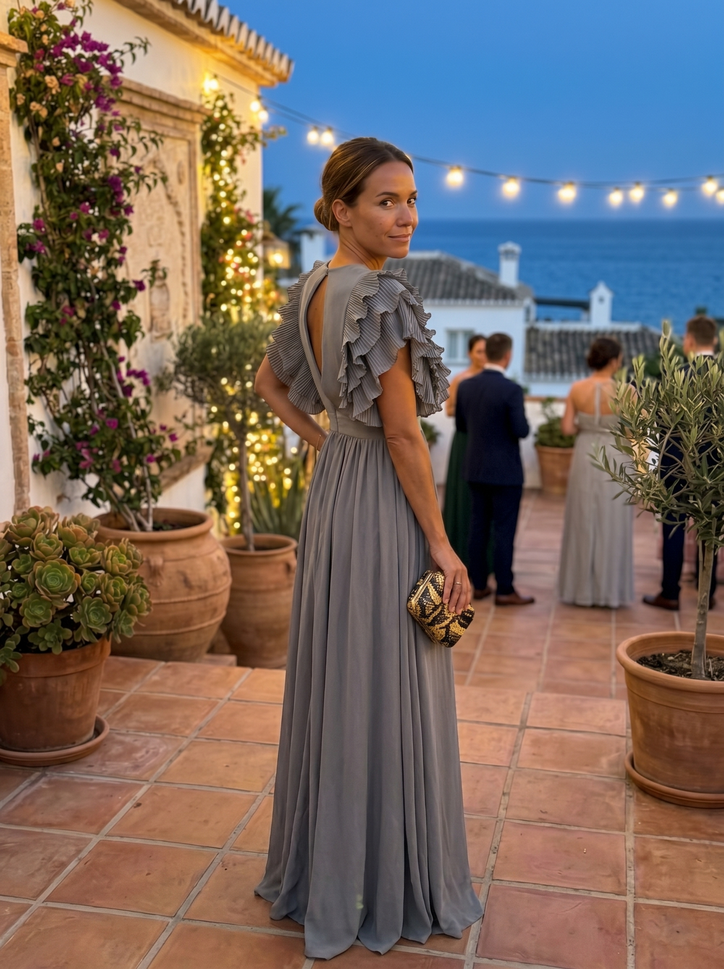 Teresa | Vestido largo elegante con escote en V