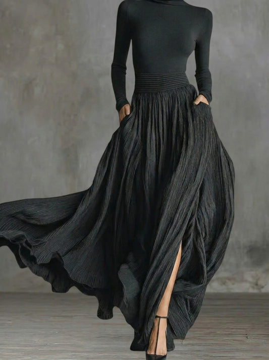 Renata | Vestido Maxi de Tiro Alto