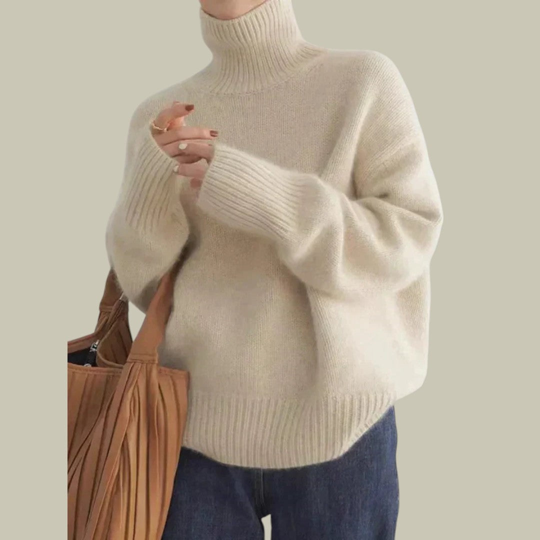 Genevieve | Suéter Holgado de Cuello Alto
