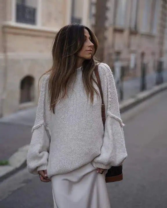 June | Suéter de Punto Oversize Acogedor