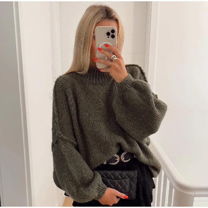 June | Suéter de Punto Oversize Acogedor