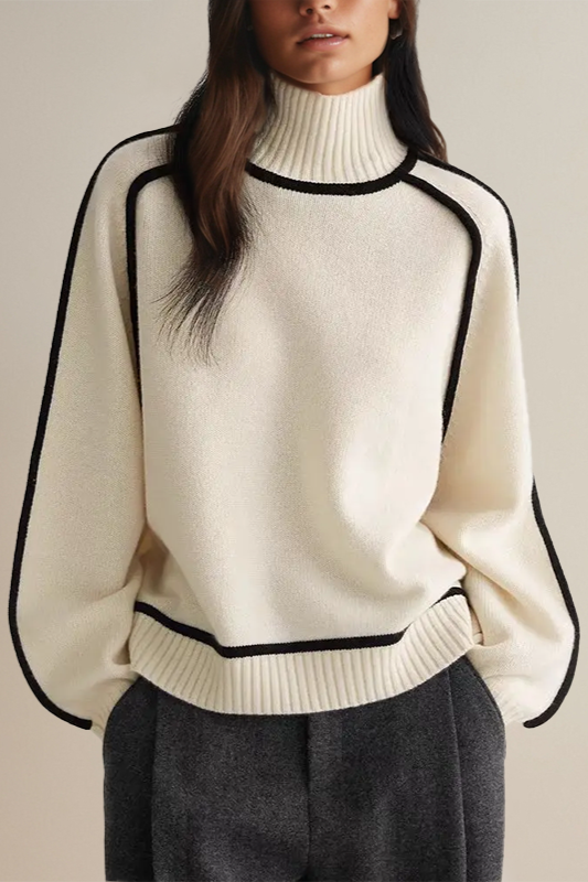 Frances | Suéter Elegante de Cuello de Tortuga