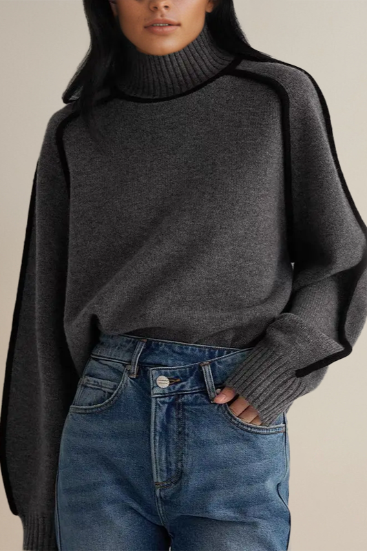 Frances | Suéter Elegante de Cuello de Tortuga