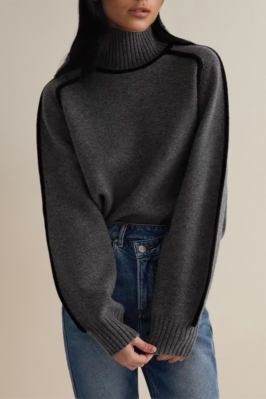Frances | Suéter Elegante de Cuello de Tortuga