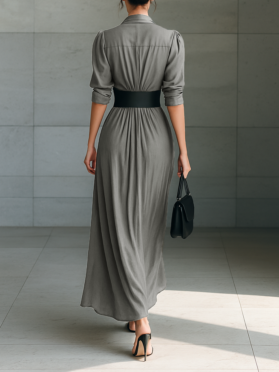 Citlali | Vestido Largo Plisado
