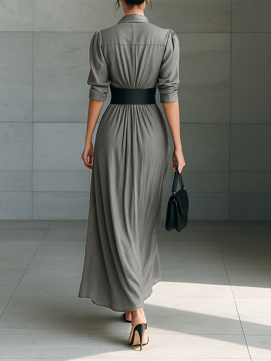 Citlali | Vestido Largo Plisado
